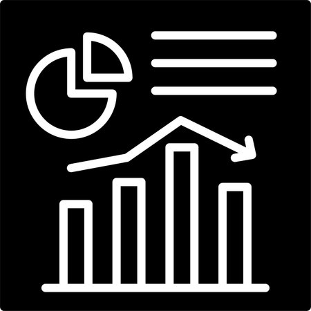 Diagram Glyph Icon Designのイラスト素材