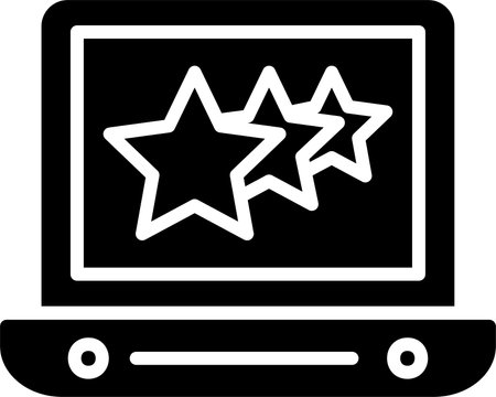 Rating Glyph Icon Designのイラスト素材