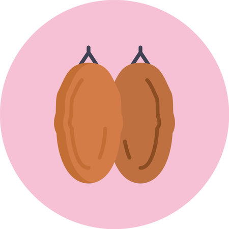 Dates Flat Circle Iconのイラスト素材