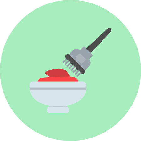 Hair Color Flat Circle Iconのイラスト素材