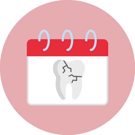 Calendar Flat Circle Iconのイラスト素材