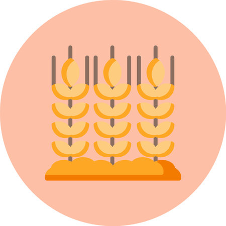 Crops Flat Circle Iconのイラスト素材