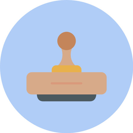 Stamps Flat Circle Iconのイラスト素材