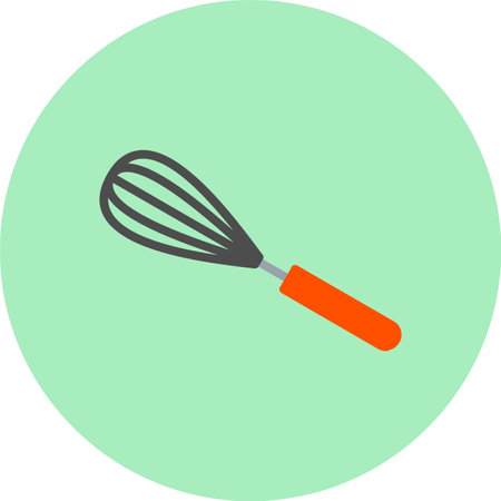 Whisk  Flat Circle Iconのイラスト素材