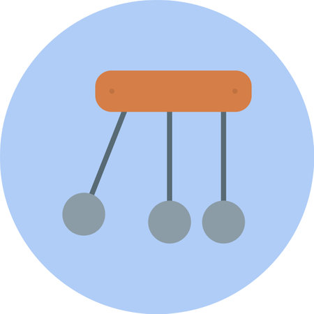 Physics Flat Circle Iconのイラスト素材
