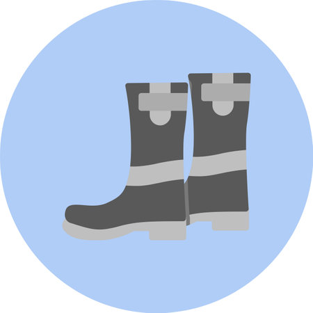 Shoes Flat Circle Iconのイラスト素材