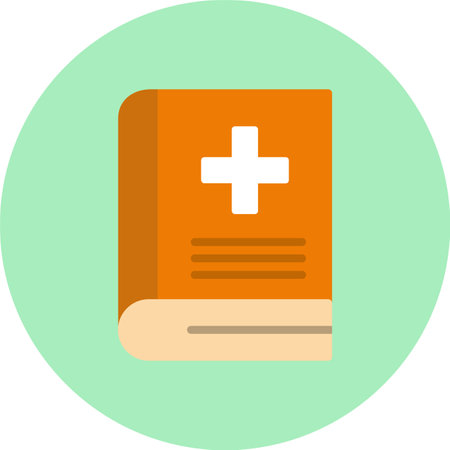 Book Flat Circle Iconのイラスト素材