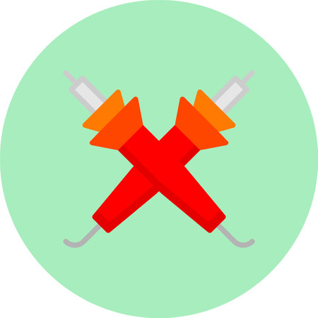 Pyrography Flat Circle Iconのイラスト素材