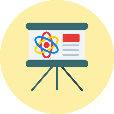 Biology Vector Flat Circle Iconのイラスト素材