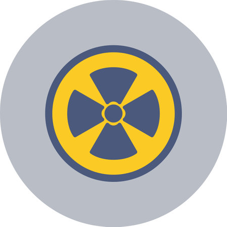 Radiation Flat Circle Iconのイラスト素材
