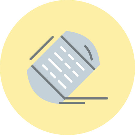 Eraser Flat Circle Iconのイラスト素材