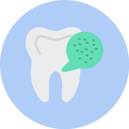 Bacteria Flat Circle Iconのイラスト素材