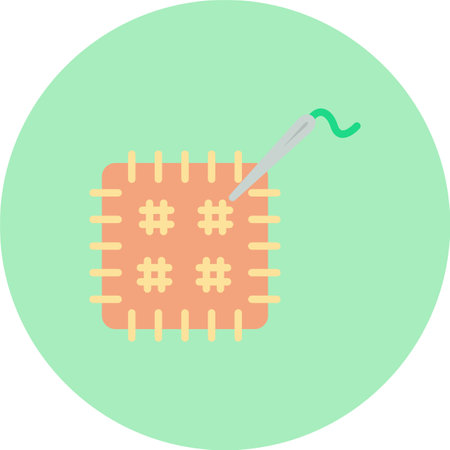 Patch Flat Circle Iconのイラスト素材