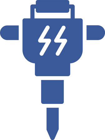 Drill Glyph Circle Icon