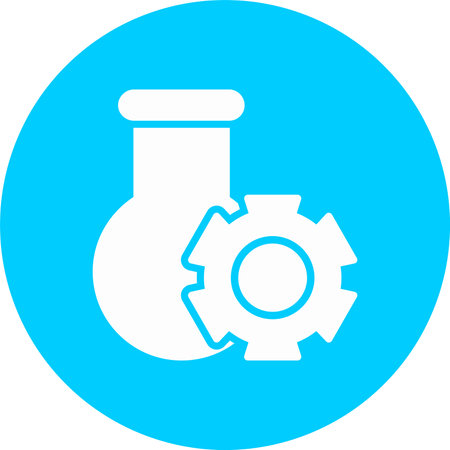 Experiment Glyph Circle Iconのイラスト素材