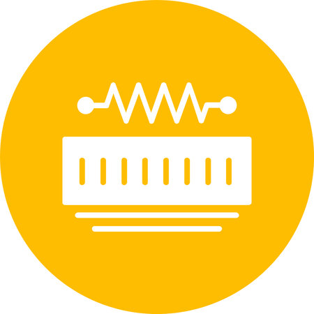 Resistance Glyph Circle Iconのイラスト素材