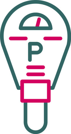 Parking Meter Vector Icon Designのイラスト素材