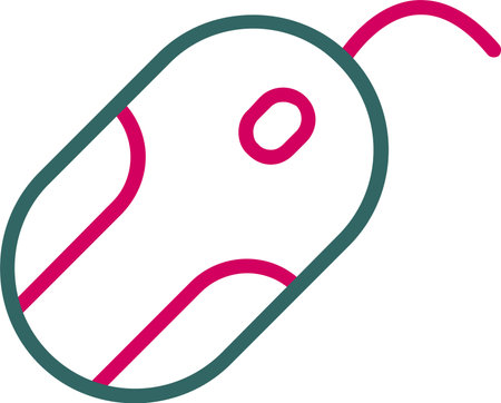 Computer Mouse Vector Icon Designのイラスト素材