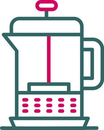 French Press Vector Icon Designのイラスト素材