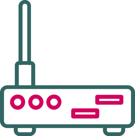 Router Vector Icon Designのイラスト素材