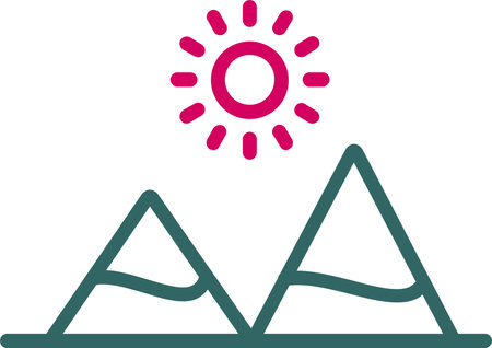 Mountain Vector Icon Designのイラスト素材
