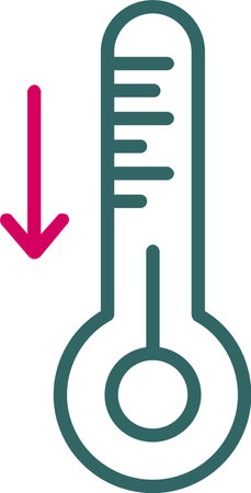 Temprature Low Vector Icon Design
