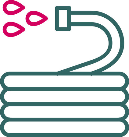 Water Hose Vector Icon Designのイラスト素材