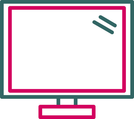 Monitor Screen Vector Icon Designのイラスト素材