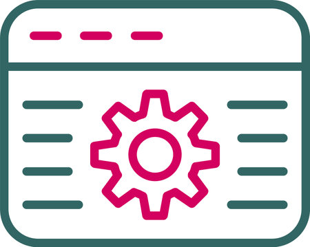 Browser Settings Vector Icon Designのイラスト素材