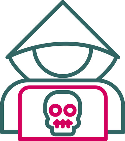 Hacker Vector Icon Designのイラスト素材