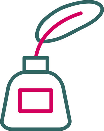 Inkwell Vector Icon Designのイラスト素材