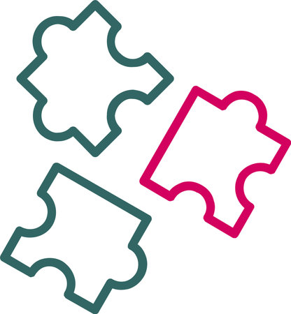 Puzzle Vector Icon Designのイラスト素材