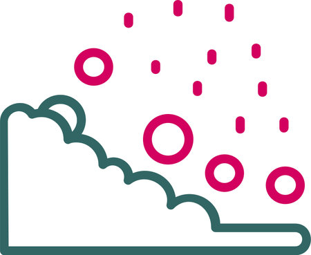 Landslide Vector Icon Designのイラスト素材