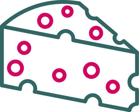 Cheese Vector Icon Designのイラスト素材