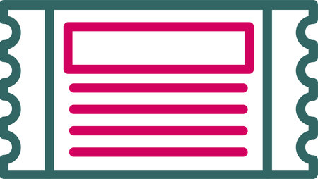 Ticket Vector Icon Designのイラスト素材