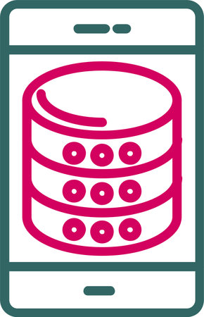 Database Vector Icon Designのイラスト素材