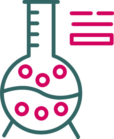 Bulb Chemical Vector Icon Designのイラスト素材