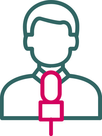 Journalism Vector Icon Designのイラスト素材