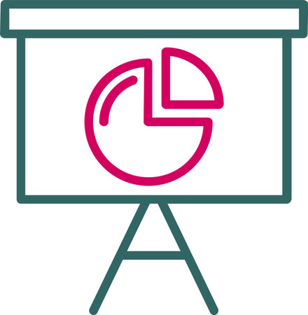 Pie Chart Vector Icon Designのイラスト素材