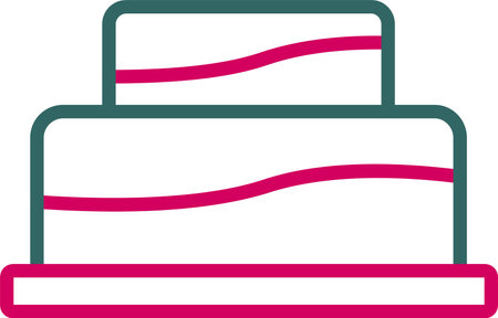 Wedding Cake Vector Icon Design