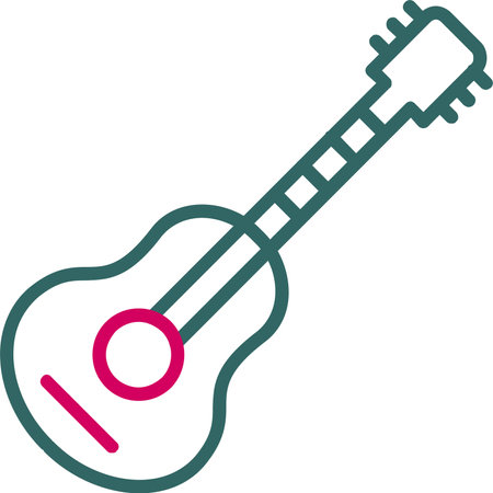 Guitar Vector Icon Designのイラスト素材