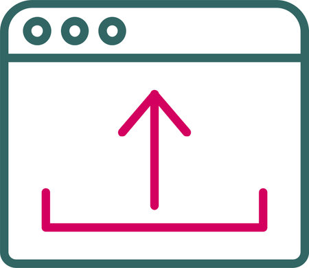 Upload Vector Icon Designのイラスト素材