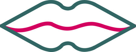 Lips Vector Icon Designのイラスト素材
