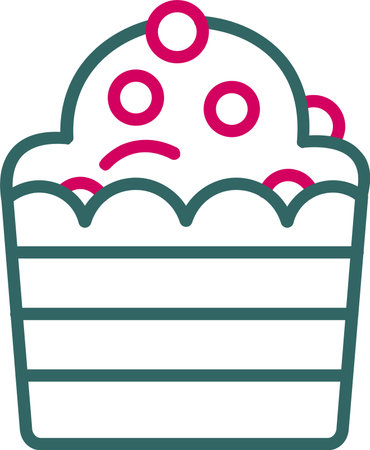 Cupcake Vector Icon Designのイラスト素材