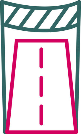 Finish Line Vector Icon Designのイラスト素材