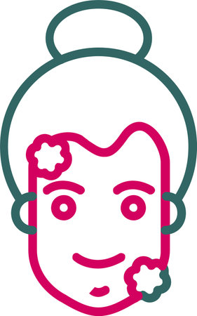 Face Treatment Vector Icon Designのイラスト素材