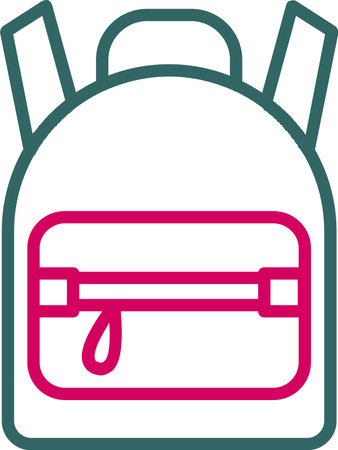 School Bag Vector Icon Designのイラスト素材