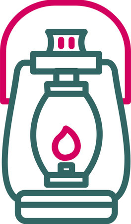 Lantern Vector Icon Designのイラスト素材