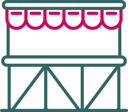 Stand Vector Icon Designのイラスト素材