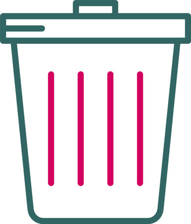 Trash Vector Icon Designのイラスト素材